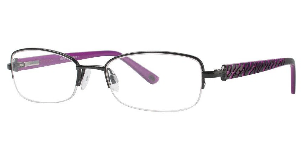 Daisy Fuentes DFMarisol Eyeglasses - Shiny Black